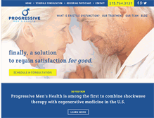 Tablet Screenshot of progressivemenshealth.com